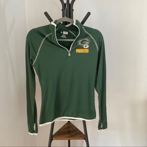 NFL Green Bay Packers Green Quarter-Zip Pullover Hoodie